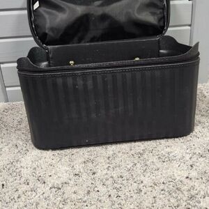 Black Striped Toiletry Bag